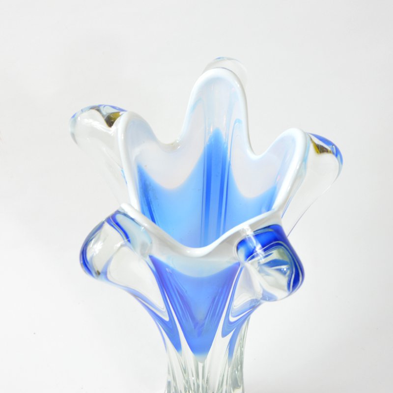 Blue blow vase