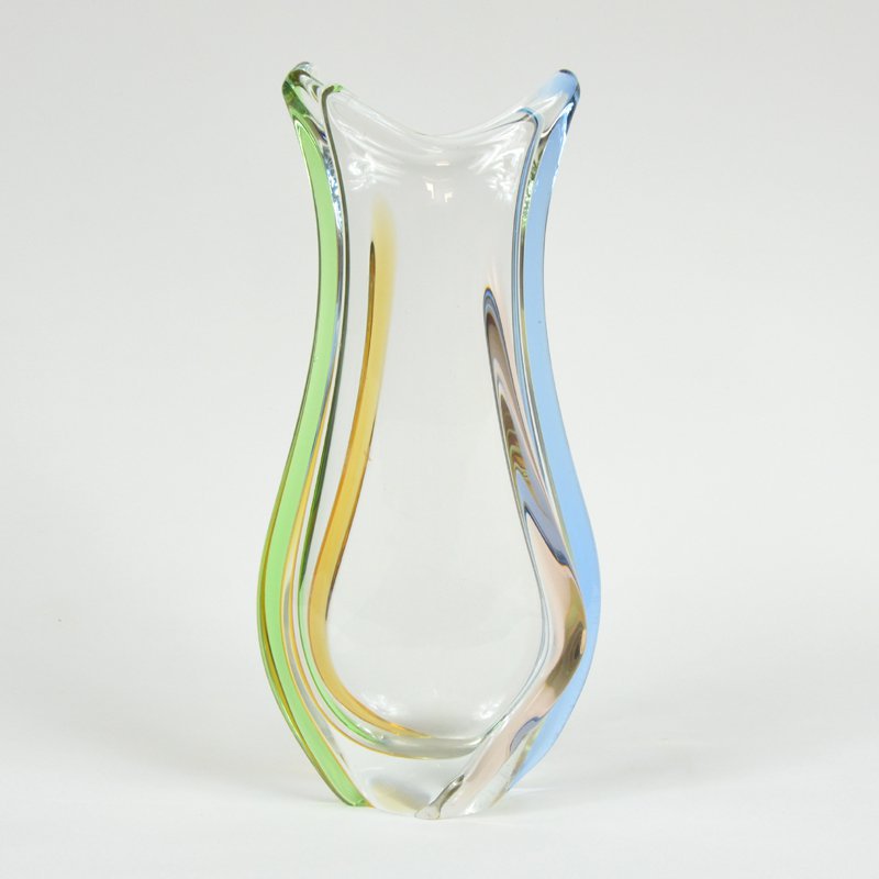 Blown-glass vase