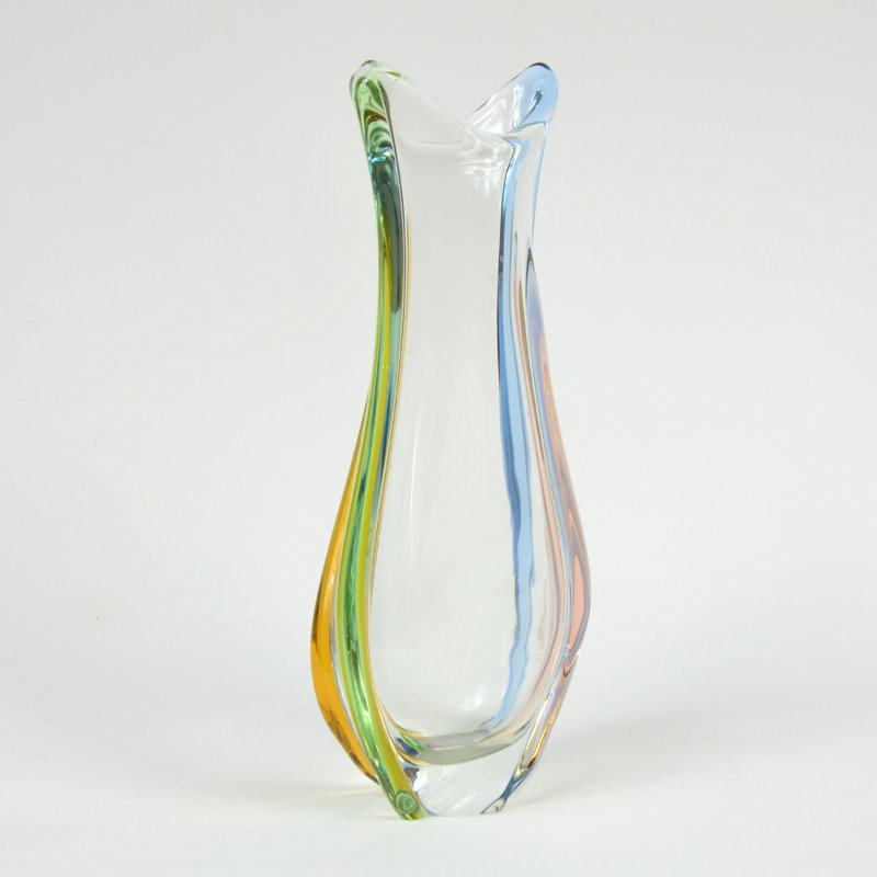 Blown-glass vase