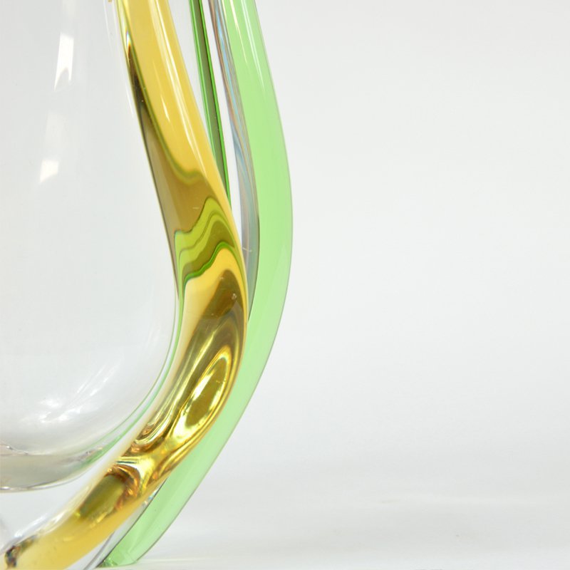 Blown-glass vase