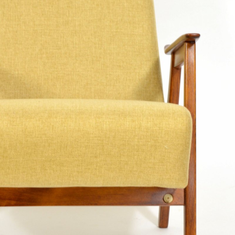 Vintage armchair in yellow