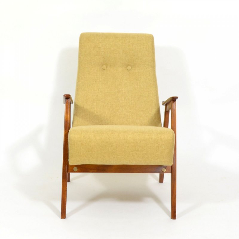 Vintage armchair in yellow