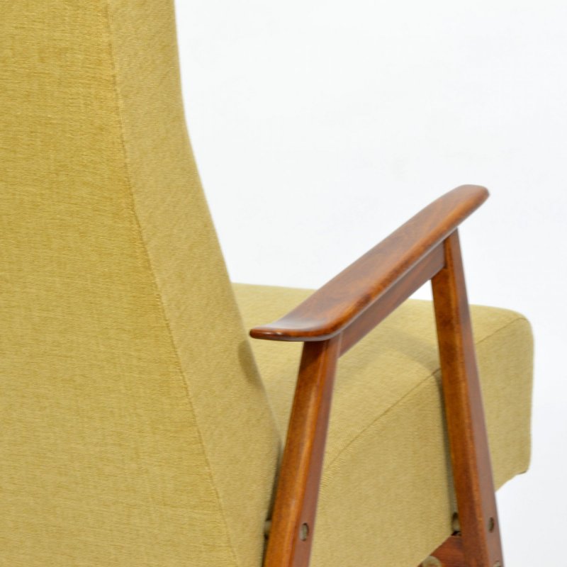 Vintage armchair in yellow