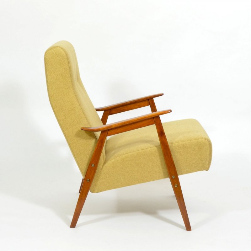 Vintage armchair in yellow