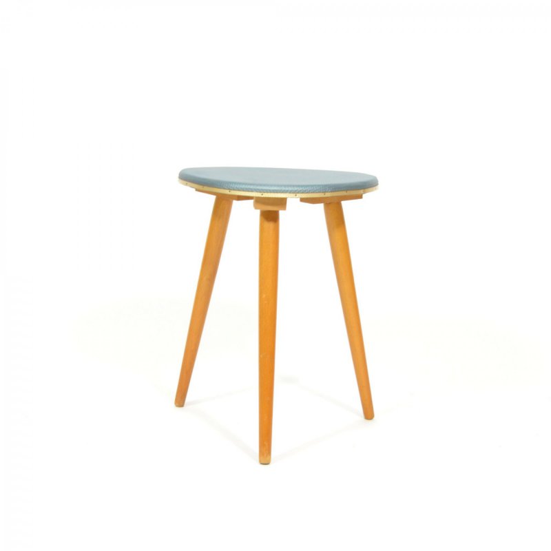 Grey tripod stool