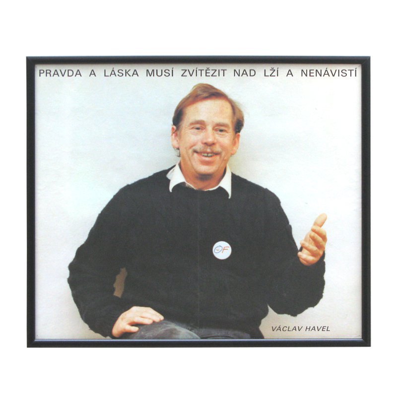 Framed poster of Havel