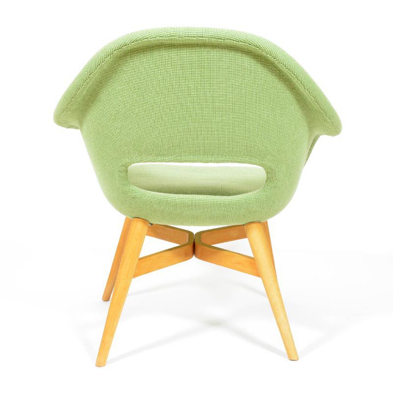 Green shell chair