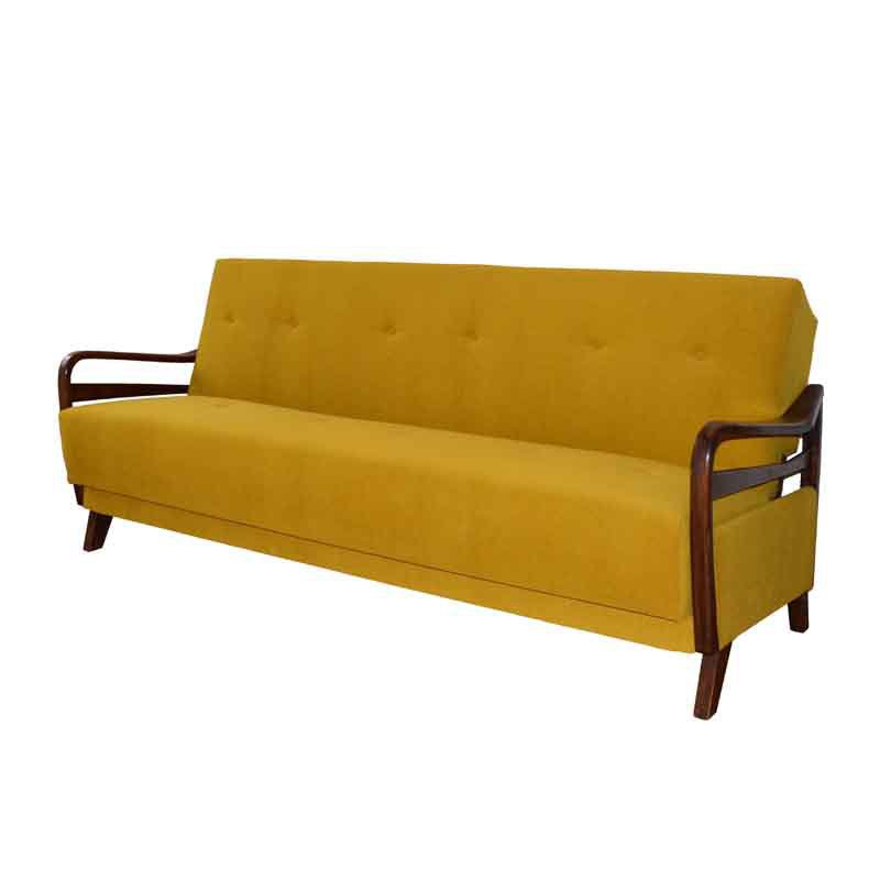 Yellow folding sofa