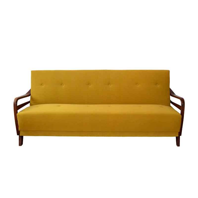 Yellow folding sofa